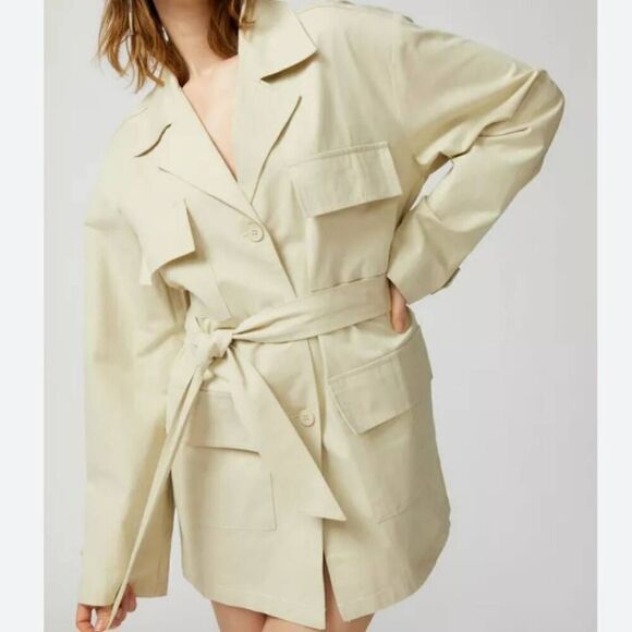 NWT Lioness Giselle Trench Coat Mini Dress - Picture 1 of 9